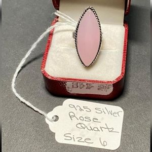 Sterling Silver Rose Quartz Ring